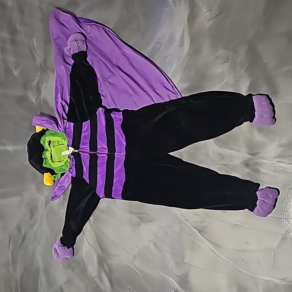 Caltoy Vanpire Zippered  Plush Halloween Custume with Cape Child XL